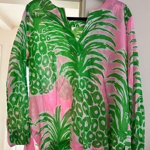 Lilly popover - pineapple preppy!
